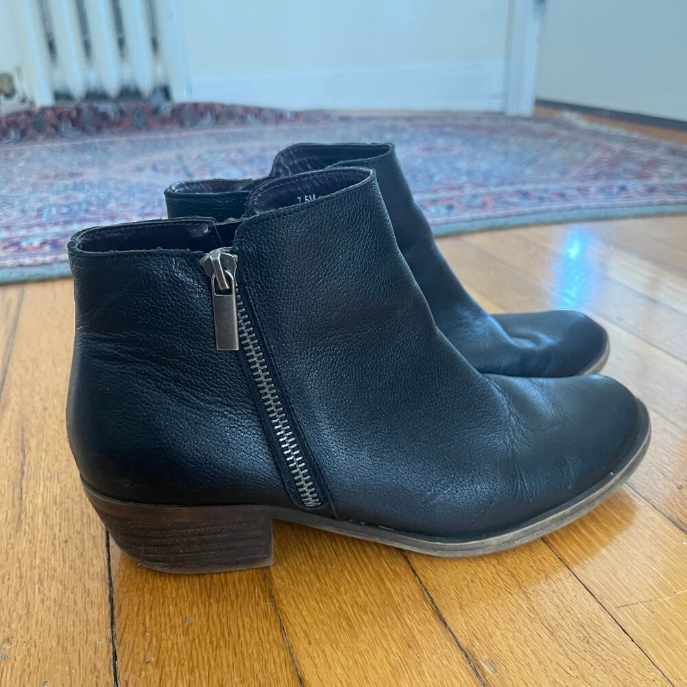 Black ankle booties